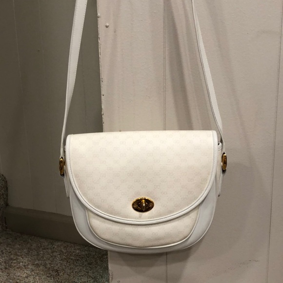 Gucci Handbags - Gucci White and Cream Vintage Purse